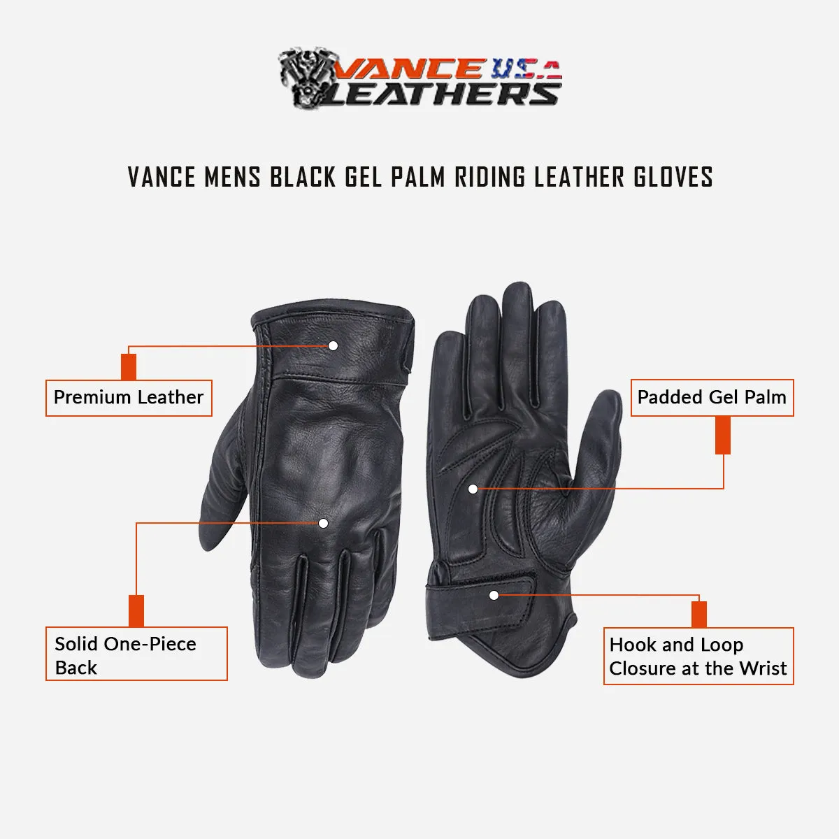 VL475 Gel Palm Riding Gloves