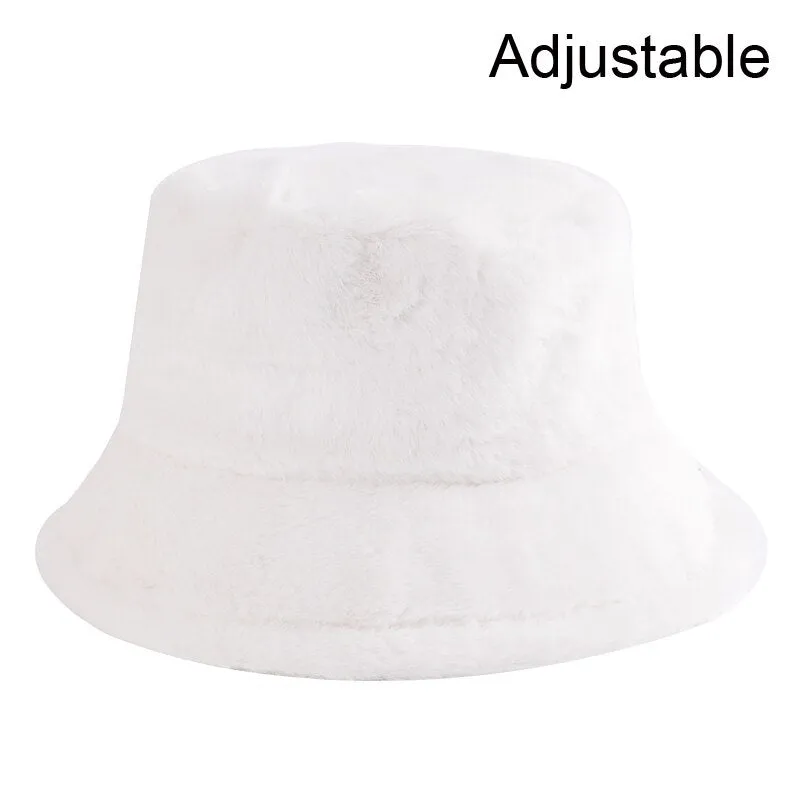 Winter Cow Leopard Faux Fur Fluffy Bucket Hats Women Outdoor Warm Sun Hat Soft Velvet Furly Fisherman Cap Lady Fashion Panama