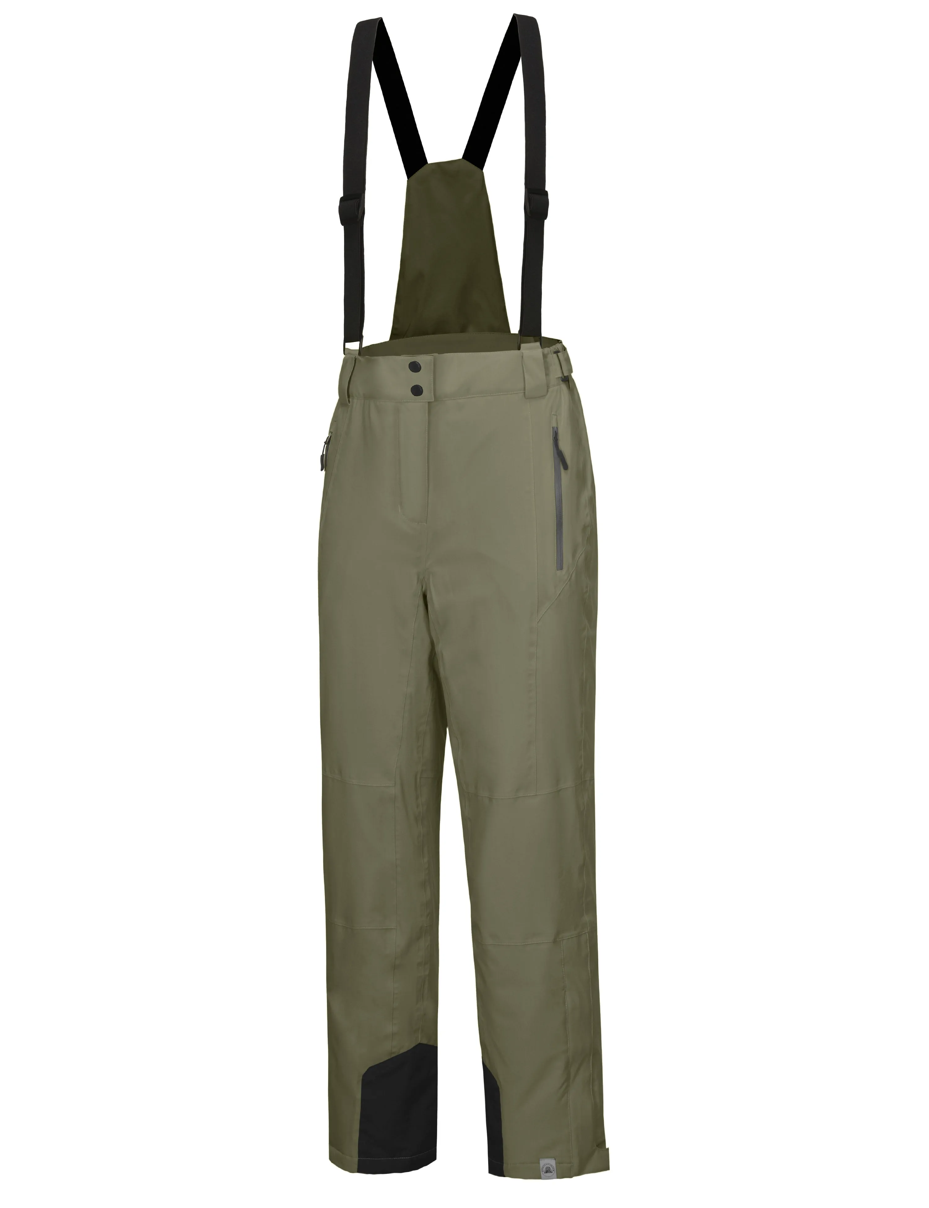 Women's Waterproof Windproof Ski Detachable Bib Pants